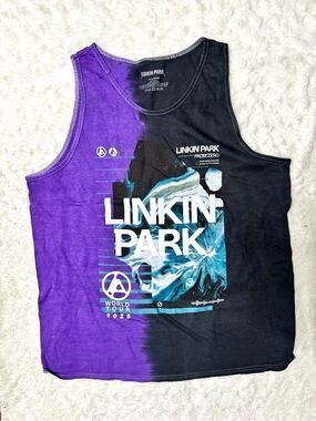 NWOT- Linkin Park From Zero World Tour 2025 Split Purple & Black Tank